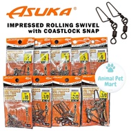 ASUKA 8860B IMPRESSED ROLLING SWIVEL WITH COASTLOCK SNAP