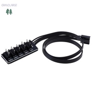 [GrandLarge] 40cm 1 To 5 4-Pin molex TX4 PWM CPU cooling fan splitter adapter power cable MY