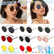 LAYORSG Steampunk Sunglasses Fashion Eyewear Circle Glasses Circle Glasses