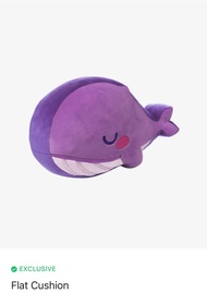 On-Hand BTS Purple Whale Flat Cushion by TinyTan (Exclusive and Official Weverse Merchandise)