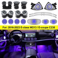 64 Colors LED Air Vents For Mercedes Benz W213 E-Class Coupe AMG E43 E53 E250 3D Rotating Tweeter Sp