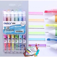 Rice Chosch 6in1 Dual head dual use Gel Pen + Highlighter