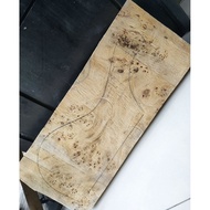 Wood Material for Bass Guitar Poplar Burl exotic