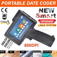 (ORI) LINUX Handheld Date Inkjet Printer Automatic Expiry Coder Expired Coding QR Bottle Bag Packagi