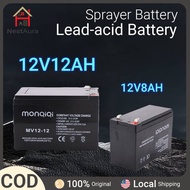 【COD】Battery For Sprayer Pump 12Ah Battery Bateri Auto Gate Lead-Acid Battery Rechargeable Battery A