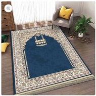 SOFT - Aurora Dome Prayer Rug Size 70x110cm Glossy Polyester Material Anti-Slip Prayer Rug/ Q9D4