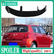 High Quality ABS For 2006-2016 Suzuki Swift Sport Spoiler Carbon Fiber Look Hatchback Roof Rear Wing