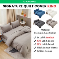 Duvet Cover King Quilt Cover Only Blanket Comforter Cover Sarung Comforter Cadar King Black