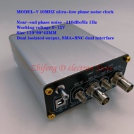 MODEL-V 10MHZ ultra-low phase noise clock, dual isolated outputs, SMA+BNC dual interfaces, voltage 9
