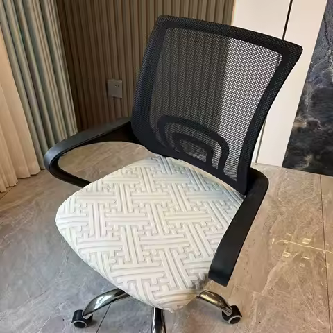 1PC Chair Cover Office Chair Computer Desk Chair Gaming Support Comfy Mesh Adjustable Swivel Rolling