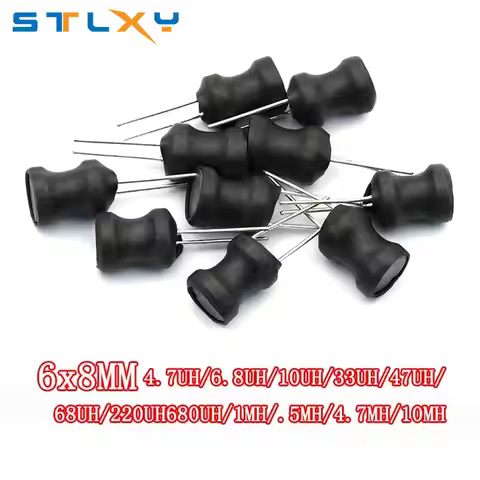 5PCS 6*8 Power Inductor Coil 4.7 uH 22 10 33 47 100 470 220 68 1 MH 6x8MM