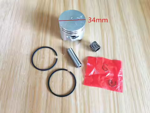 G26L Piston kit 34mm Zenoah G26 BC260 CG260 BC2610 2600 HUS. 226R 226RJ Trimmer brush cutter Piston 