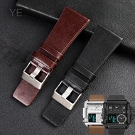 Gelang Jam Kulit Tulen Bernafas Selesa untuk Diesel Dz7396 Dz1206 Dz1399 Dz1405 Kulit Lembu Tali Kal