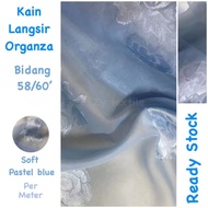 (1m)Kain Langsir Organza /lace 58/60'(belum jahit)