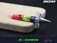 Candat Twist Squid Jig 80/120g fishing Gewang sotong Killer mancing Bocean Laser Bottom Sinker
