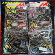 WAYAR HOSE ABS XMAX DEPAN BELAKANG BRAKE MORIN XMAX 250 HOSE BRAIDED STEEL MORIN MADE IN
