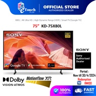 [FREE TNG RM100]Sony 75" l 75 Inch Ultra 4K Android Google TV KD-75X80L High Dynamic Range HDR Television