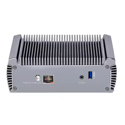 Fanless AMD Gaming Mini PC Ryzen 7 7730U 5825U R5 5625U Dual LAN Firewall NVMe DDR4 Industrial Deskt