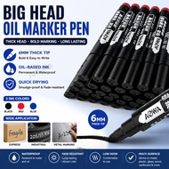 Big Head Mark Pen Oil Marker Pen Express Graffiti Pen Thick Head Greasy Pen 3color School Office Dra