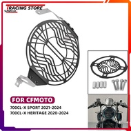 2024 Headlight Grille Guard Cover For CFMOTO 700CL-X Sport Heritage 700CLX CLX700 Exhaust Tail Pipe 