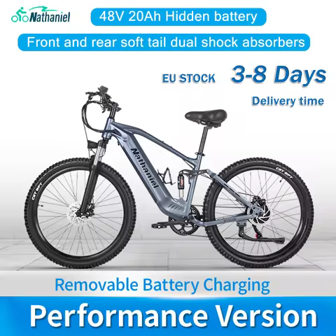 Nathaniel SYR03 Electric Bike 27.5' 1000W Adult Electric Assisted Bike 48V 20Ah Large Capacity Detac