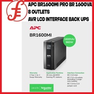 APC BR1600MI Pro BR 1600VA 8 Outlets AVR LCD Interface Back UPS