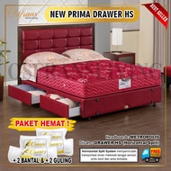 Guhdo New Prima Drawer Laci HS - Fullset Metropolis - SPRING BED SET
