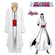 Anime BLEACH Cosplay Aizen Sousuke Set Costume Squad Captain's Robe Cos Suit Halloween Party Costume