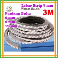 Door & Window Seal Tape 7x6mm 7x8mm 7x12mm Mohair Anti-Dust Gap Cover Door & Window Seal Tape 3M