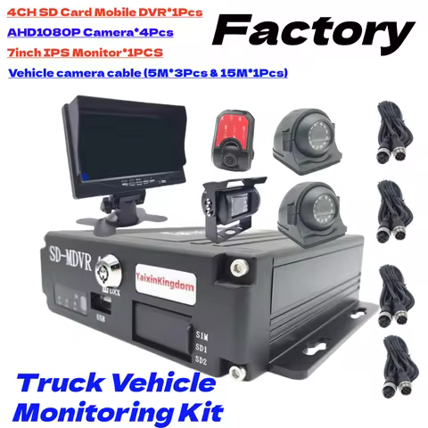 Mdvr 4G GPS WIFI 4CH Mobile DVR 8 Channel SSD SD Card Bus Truck Monitor Vehicle camera Kit Factory