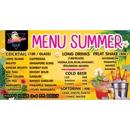 A217 Ready-Made Menu Size 80X150 cm.