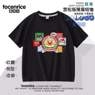 Anpanman Children's Clothing Thin Cotton Short-Sleeved T-Shirt Children Girls Cartoon Male Half-Slee