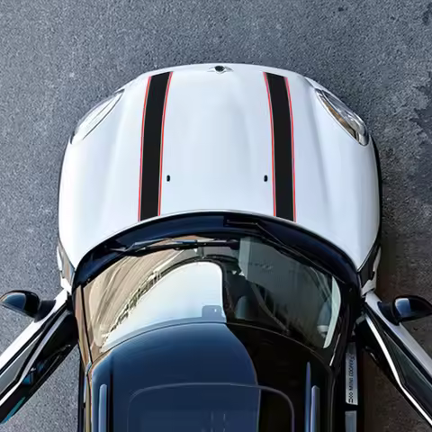 Car Engine Hood Bonnet Sticker Stripes Decals Decor for S JCW R55 R56 R60 R61 F54 F55 F56 F60 Car Ac