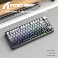 ATTACK SHARK X85Pro Wireless Mechanical Keyboard TFT Screen Tri-Mode Hot Swap RGB Knob