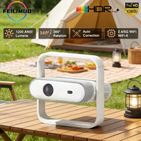 Feilimud Z7 vertical Android version 1200ANSI lumens 1080P high-definition smart TV home theater vid