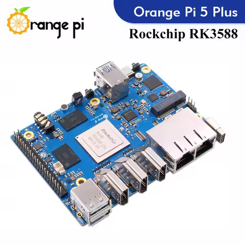 Orange Pi 5 Plus Single Board Computer RK3588 PCIE Module External WiFi-BT SSD 8K Orange Pi5 Plus De