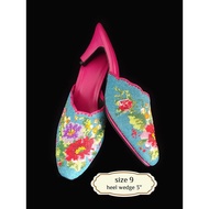 Size 7 - 10: Micro-Beaded Slippers - Peranakan Nyonya Kasut Manek
