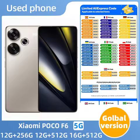 Xiaomi POCO F6 5g Android SmartPhone 6.67-Inches Screen 2712x1220 Pixel 256GB ROM 50MP Camera Origin