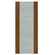 Global House HOLZTUR ประตูเมลามีน MD-MD43 80x200ซม. GRAY WENGE – BROWN OAK รับประกันของเเท้