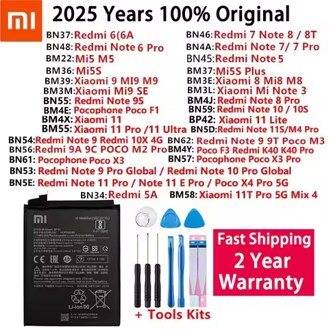 Xiaomi Redmi Note Mi K40 3 5 5A M5 5S 6 6A 7 8 8T 9 9A 9C 9S 9T 10 10S 10X 11 11S 11T SE Poco F1 M2 