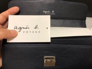 agnès b. 真皮長銀包