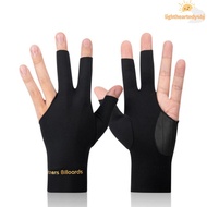 ILIGHTHEARTEDY4 Billiard Glove, Breathable Three Fingers Snooker Glove, Anti-slip Elastic Fitness Ac