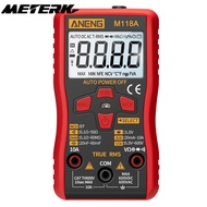 Meterk ANENG Đồng Hồ Vạn Năng Kỹ Thuật Số Tự Động M118A Bộ Kiểm Tra Đa Điốt Điện Dung Ohm Dòng Điện