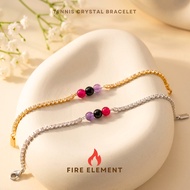 5 Elements Tennis Crystal Bracelet: Fire Element