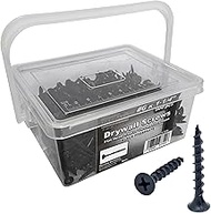 #6 x 1-1/4" Drywall Screws - 500pcs, Phillips Drive, Bugle Head, Coarse Thread, Sharp Point, Black P