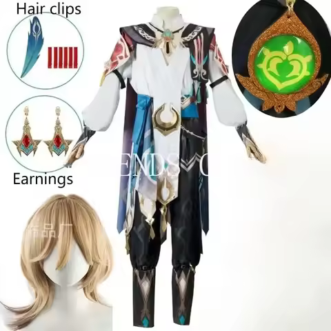 Kaveh Cosplay Costume Big size Kaveh Uniform Halloween Kaveh Outfits for Anime Comic Con#1#W.