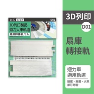 [Chuangwan 3D Workshop] For Pullback Train Track-3D Printing-Fan-Shaped Garage Adapter Track 2pcs