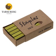 TARSURESG 1000Pcs Staples per Pack Colored Staples, 6 Colors 26/6 26/6 Standard Staples, Colorful Me