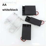 White transparent 2/3/4 Slot AA Battery Holder AA Battery Box Case AA 1x 2x 3x 4x AA Battery Case Wi