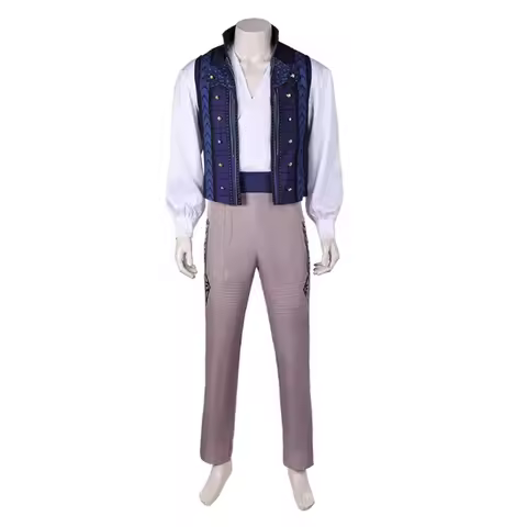 Movie Musical Wicked Fiyero Cosplay Costume Men White Pant Vest Belt Uniform Set Halloween Carnival